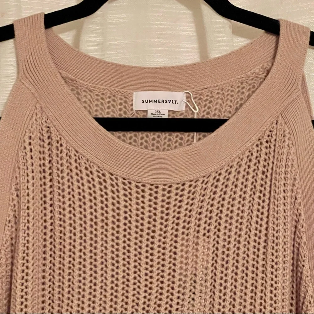 Summersalt Crochet High Neck Dress/Swim Cover Up, Open Knit NEW W TAGS, 2XL - Picture 11 of 14